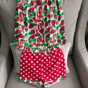 Rare Editions Strawberry and Polka Dot Kids Matching Set